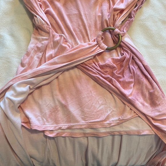 Free People Alyssa Wrap Dress Pink Tie Dye [Small] - Picture 8 of 9